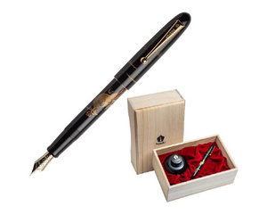 Ручка перьевая Namiki Tradition Chinese Phoenix цвет чернил черный цвет корпуса черный